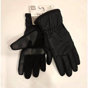 Isotoner Gloves Womens Black Smart Touch,  SmartDri Waterproof, Soft Lined 1SZ